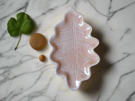 Autumn Leaf Soap Dish in ceramic