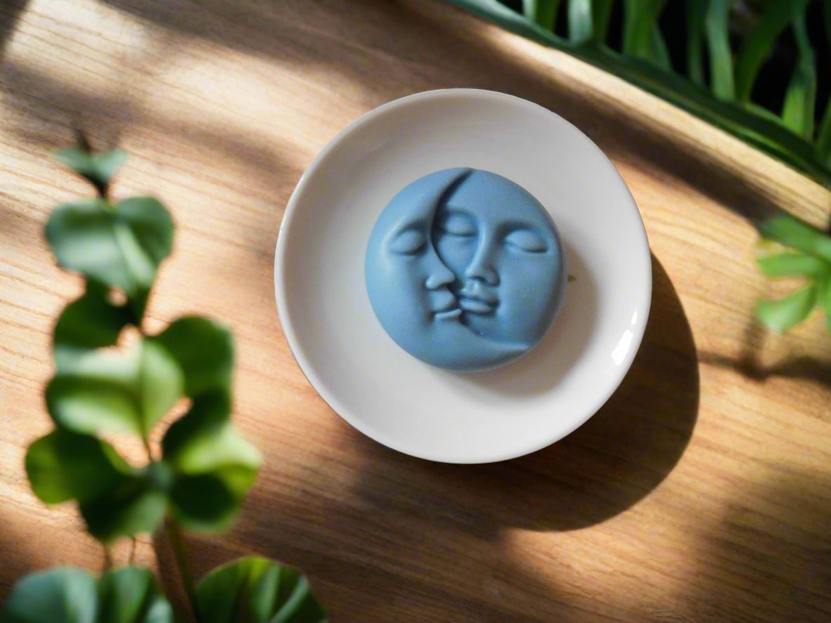 Round Mushroom Soap / Trinket Dish in ceramic