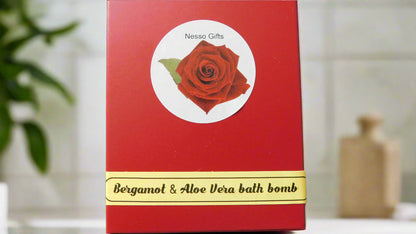 Bergamot and Aloe Vera Bath Bomb– Refreshing, Gentle & Vegan