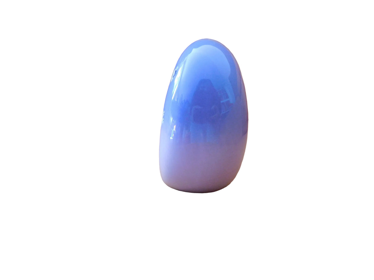 Purple half moon burner back view